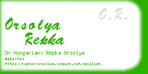 orsolya repka business card